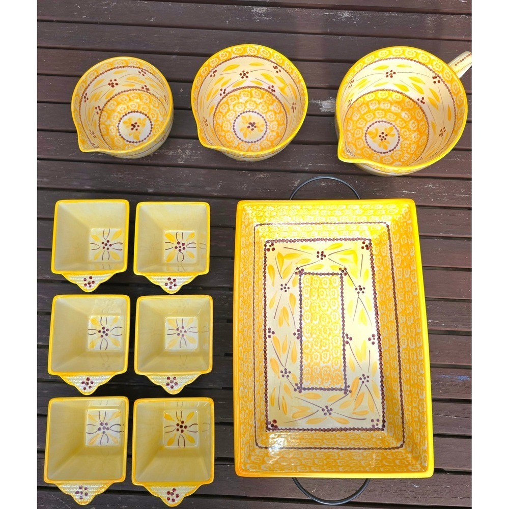 Temp-tations Old World Yellow Bakeware 10 Piece Set‎